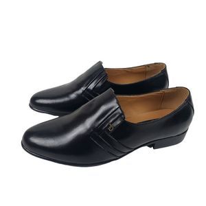 D Italo By Globe Black Leather Men's Slip On Dress Shoes 6097 Size 105E NWOB